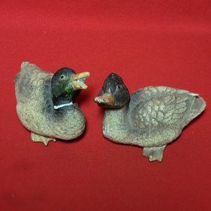 VTG Mallard Duckling Sculpture Figurine Set of 2